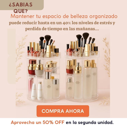 Nuevo Organizador Giratorio de Belleza Multifunciones